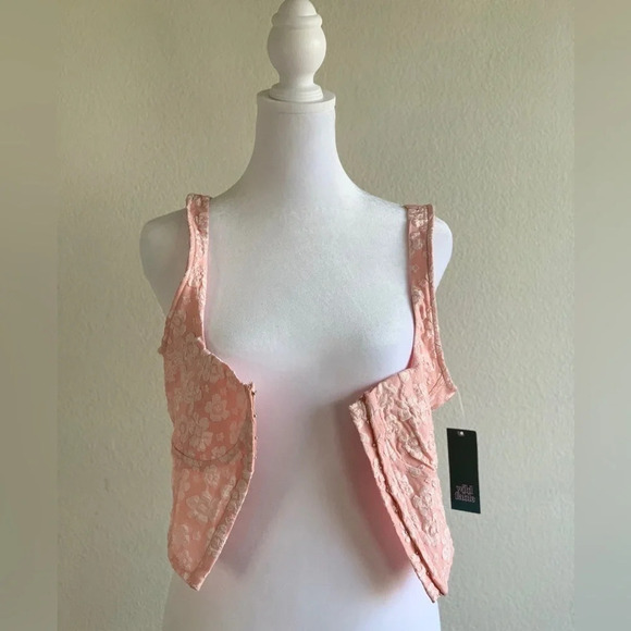 Nwt Wild Fable Brocade Corset, vintage inspired, pink, M - Picture 14 of 16